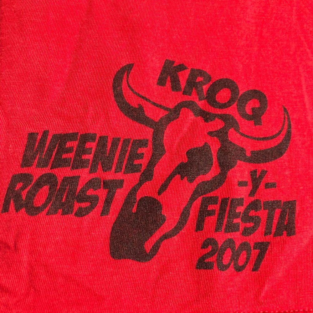 Vtg Kroq Weenie Roast 2007 Concert T-shirt Korn Lincoln Park 30 Seconds to Mars
